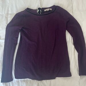 Women's Purple Long Sleeve Top